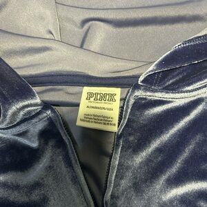Victoria's Secret PINK Blue Velvet Jacket